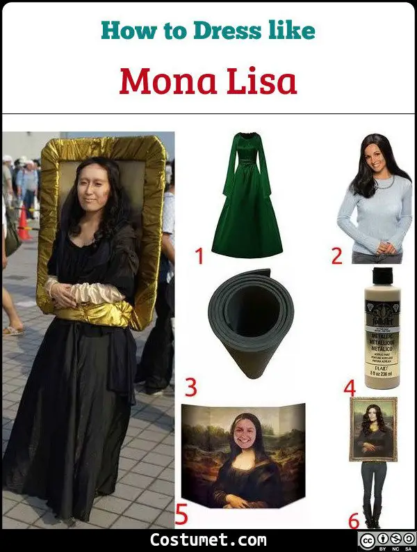 Mona Lisa Costume for Cosplay & Halloween 2023
